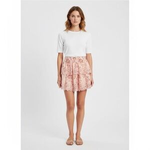 Gap × LoveShackFancy Eyelet Floral Flippy Skirt size small